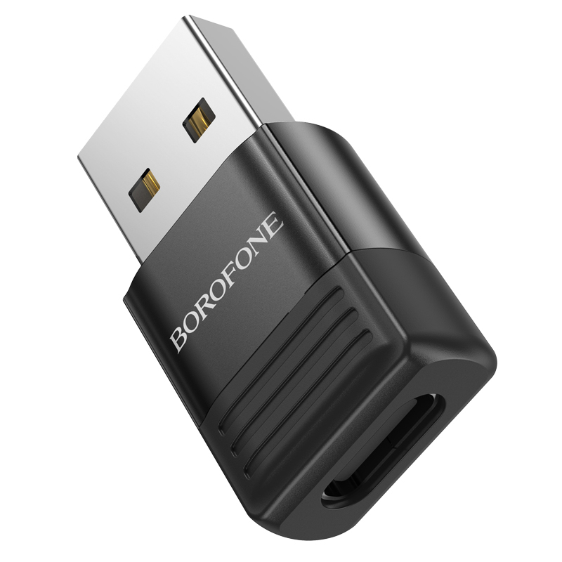 Borofone Adapter BV18 - USB to Type C - black