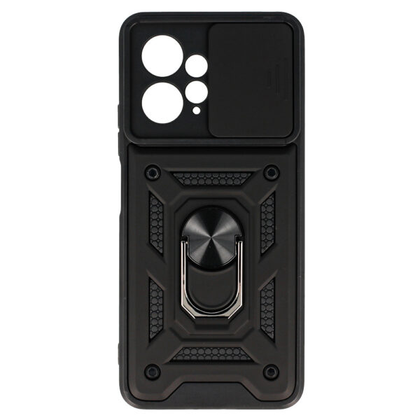 Slide Camera Armor Case for Xiaomi Redmi Note 12 4G Black