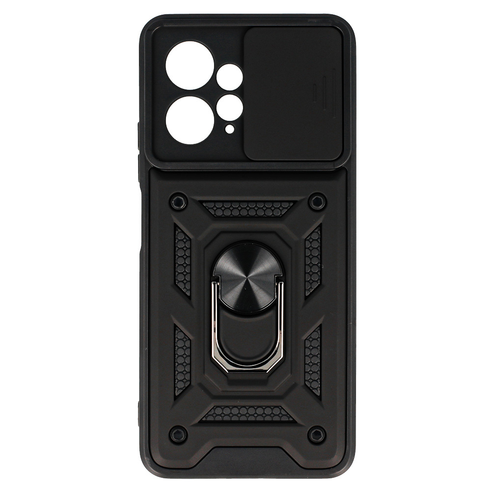 Slide Camera Armor Case for Xiaomi Redmi Note 12 4G Black