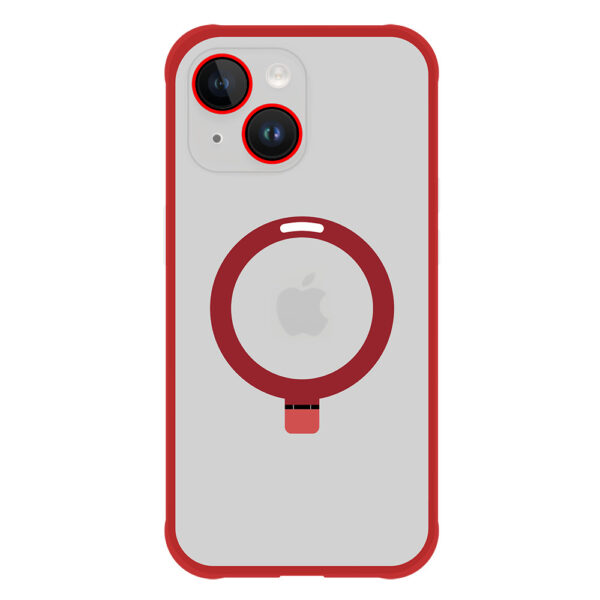 Tel Protect Magical Magsafe Stand Case for Iphone 13 red
