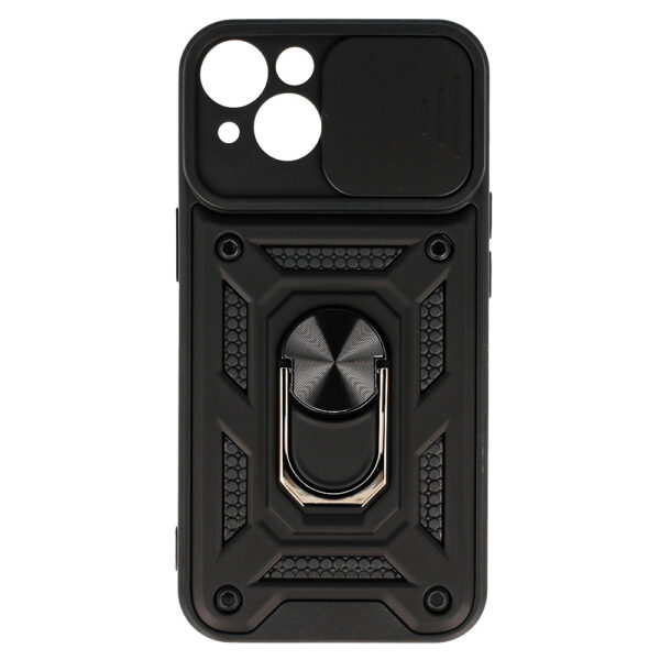 Slide Camera Armor Case for Iphone 14 Black