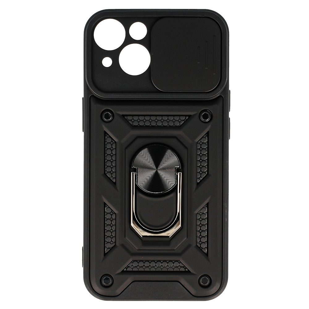 Slide Camera Armor Case for Iphone 14 Black