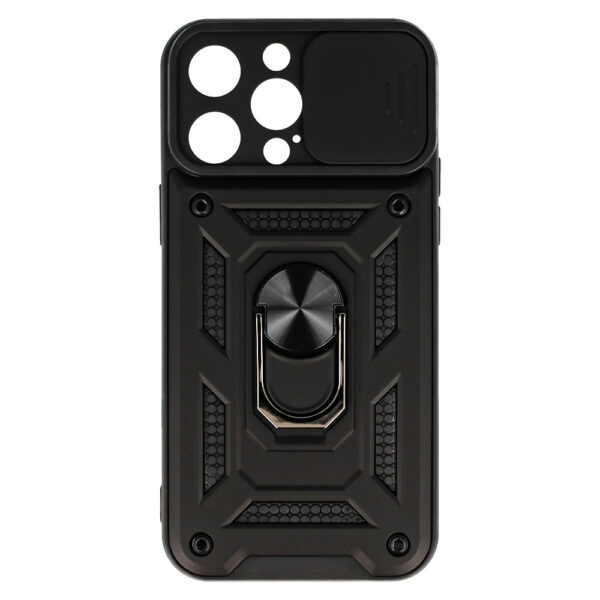 Slide Camera Armor Case for Iphone 14 Pro Max Black