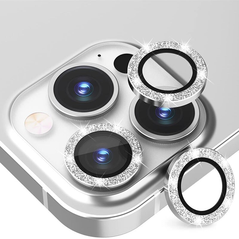 Tempered Glass HARD DIAMOND for camera (LENS) for Iphone 14/14 Plus/16e gold (lens 2 pieces)