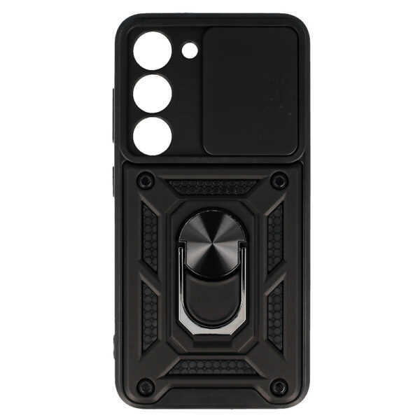 Slide Camera Armor Case for Samsung Galaxy S23 Black