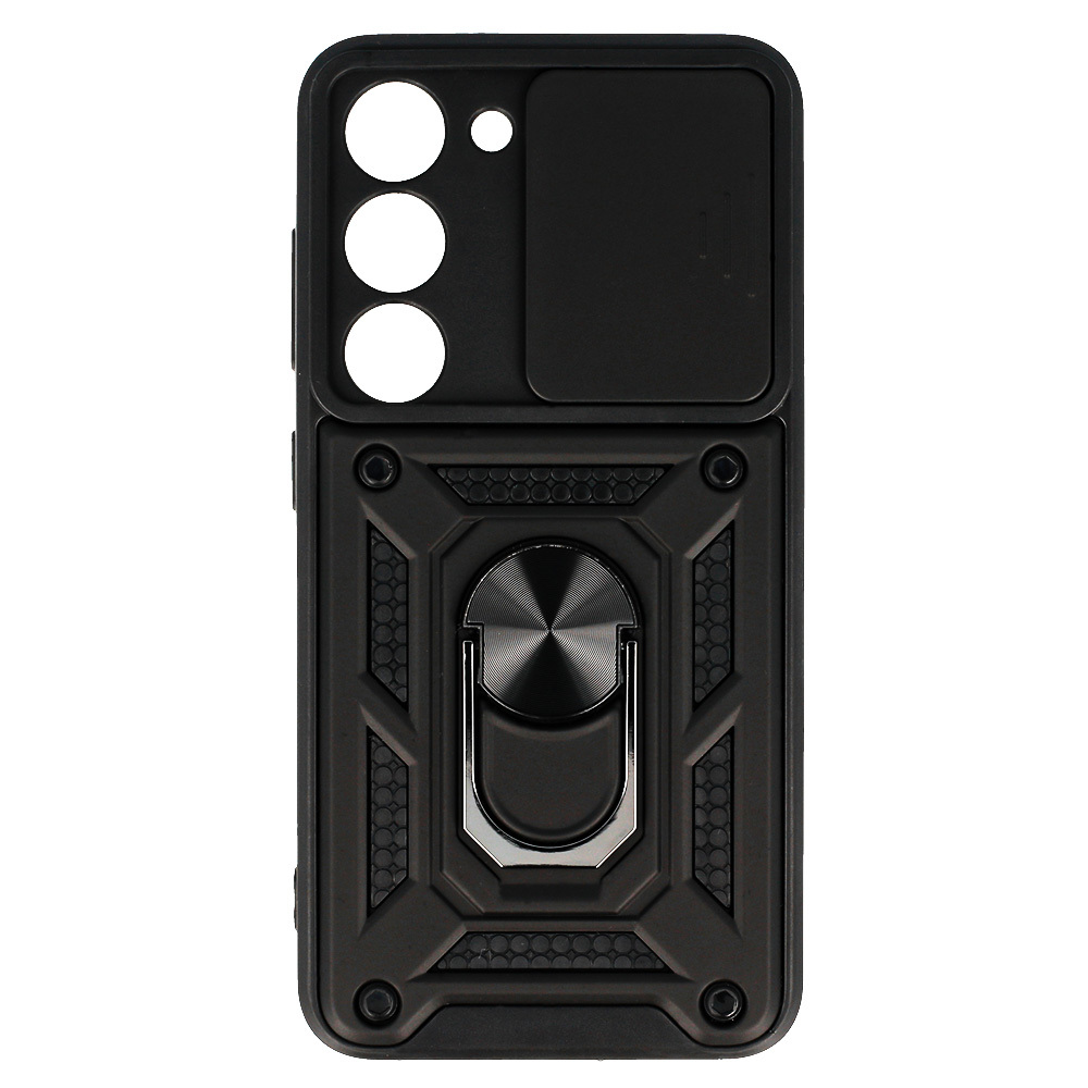 Slide Camera Armor Case for Samsung Galaxy S23 Black