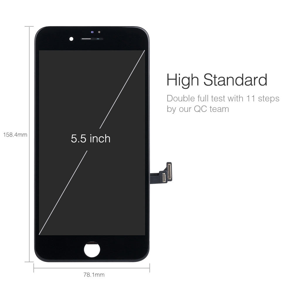 LCD Display NCC for Iphone 8 Plus Black Select