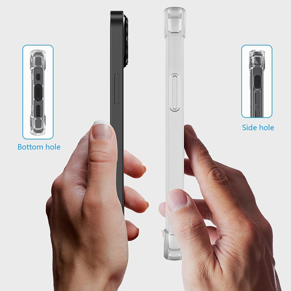Back Case ANTI SHOCK 0,5mm for IPHONE 12 PRO MAX TRANSPARENT