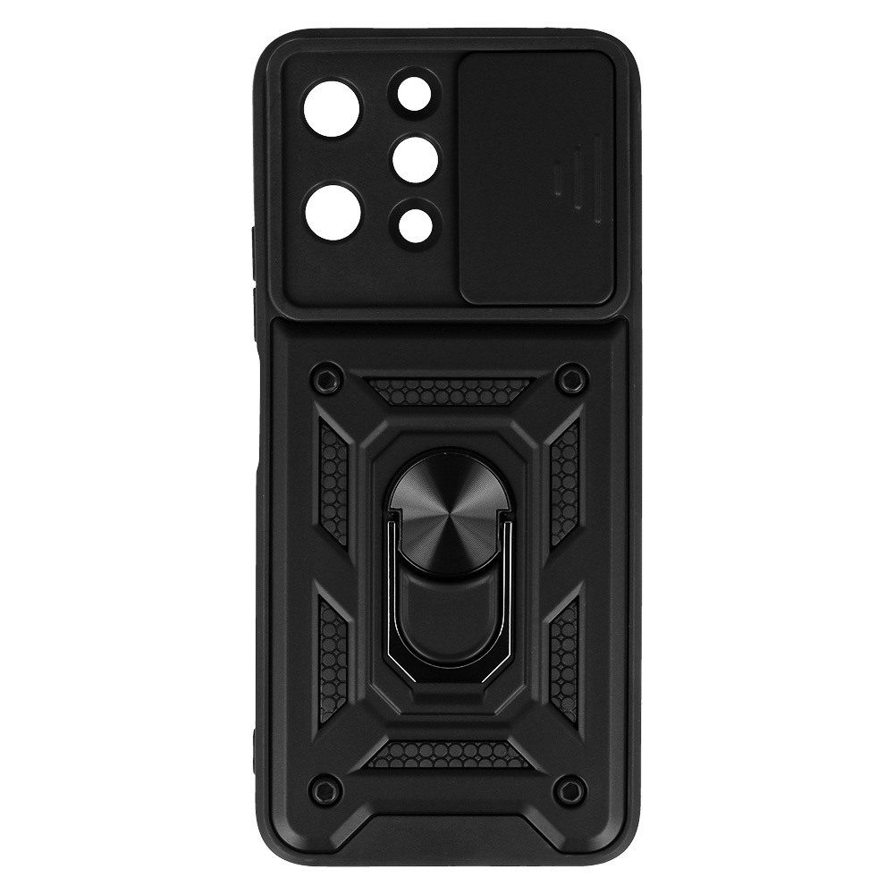 Slide Camera Armor Case for Xiaomi Redmi 12 Black