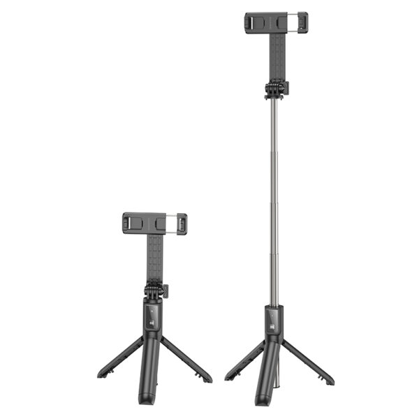 Borofone Selfie Stick BY11 Happy bluetooth with tripod and remote control black