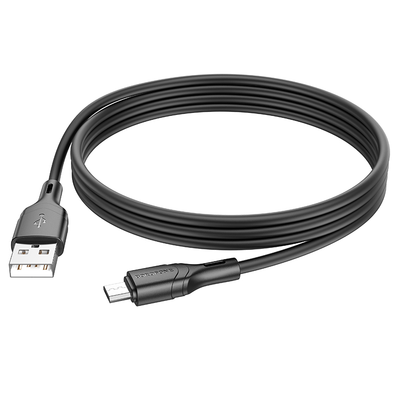 Borofone Cable BX99 Method - USB to MicroUSB - 2,4A 1 metre black