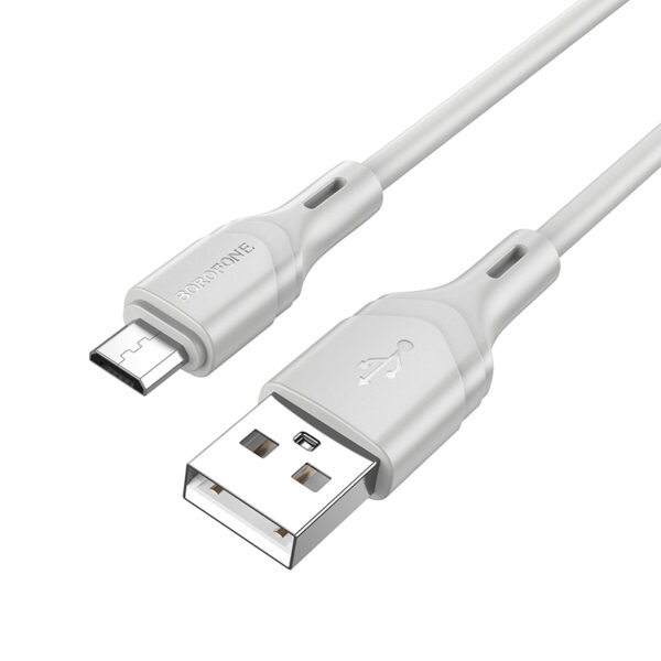 Borofone Cable BX99 Method - USB to MicroUSB - 2,4A 1 metre grey