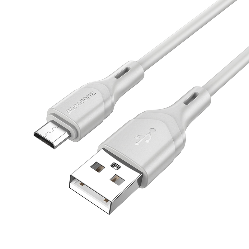 Borofone Cable BX99 Method - USB to MicroUSB - 2,4A 1 metre grey