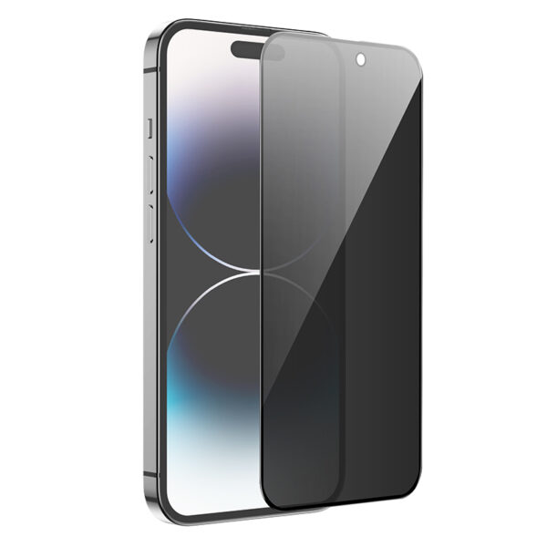 Borofone Tempered glass BF7 Diamond Armor Full Screen Anti-spy for Iphone 15 Pro - 10 pieces