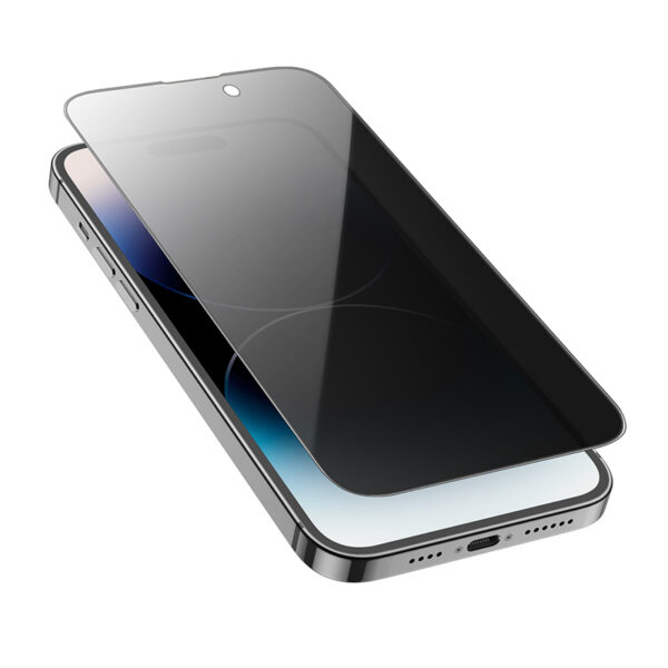 Borofone Tempered glass BF7 Diamond Armor Full Screen Anti-spy for Iphone 15 Pro - 10 pieces