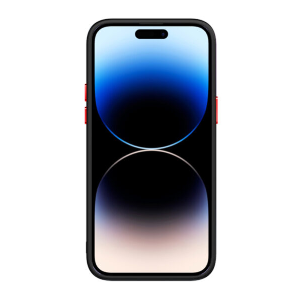Tel Protect Magnetic Carbon Case for Iphone 15 Plus Black-red