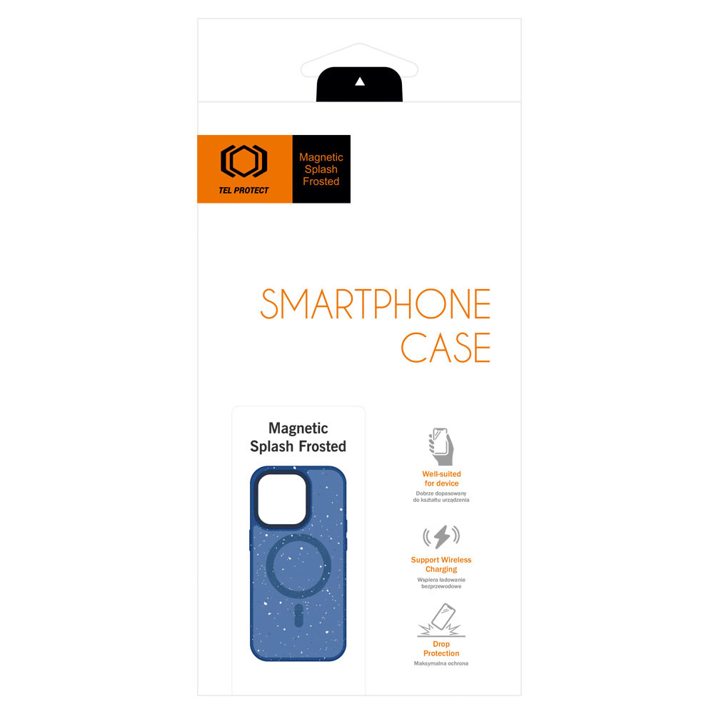 Tel Protect Magnetic Splash Frosted Case for Iphone 15 Navy