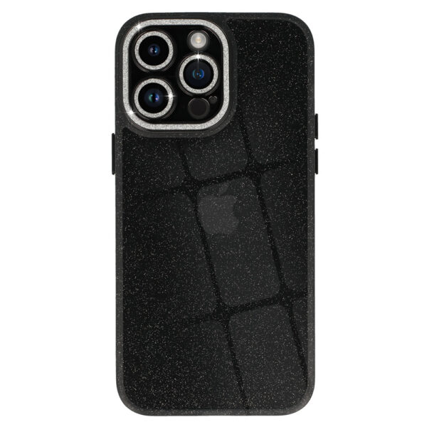 Liquid Glitter Camera Case for Iphone 13 Pro Max black