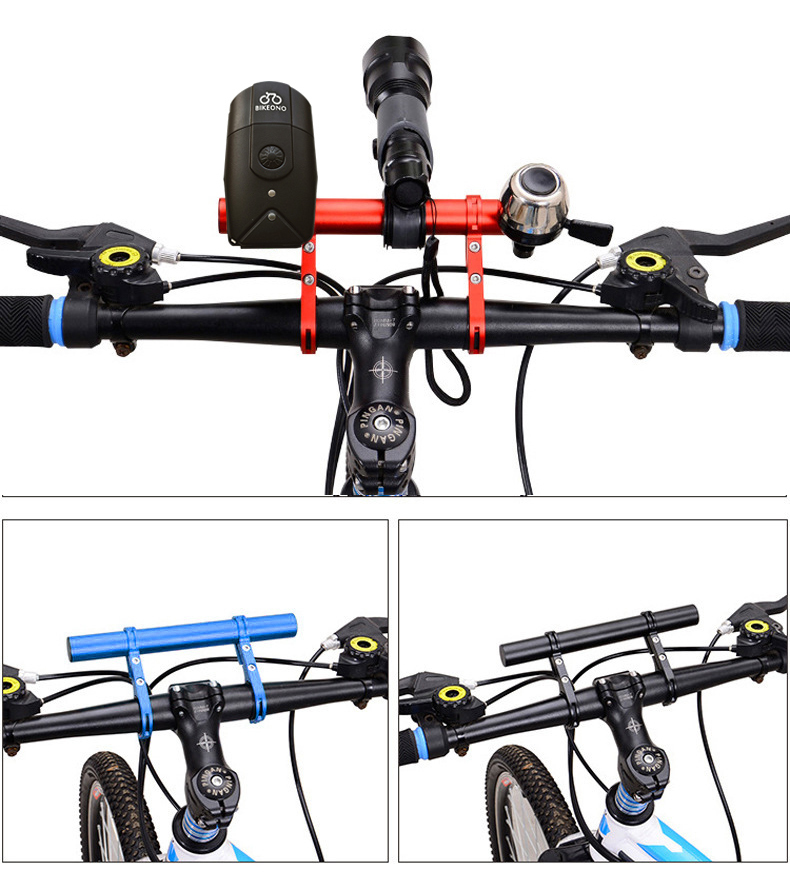 Bike holder handlebar extension black