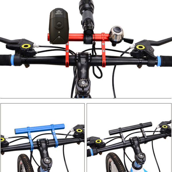 Bike holder handlebar extension red