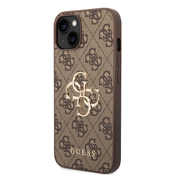 Original Case GUESS 4G Big Metal Logo GUHCP15S4GMGBR for Iphone 15 brown