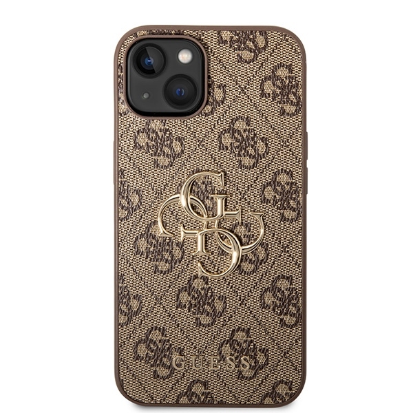 Original Case GUESS 4G Big Metal Logo GUHCP15S4GMGBR for Iphone 15 brown