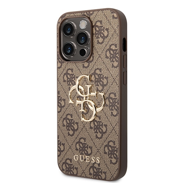 Original Case GUESS 4G Big Metal Logo GUHCP15X4GMGBR for Iphone 15 Pro Max brown