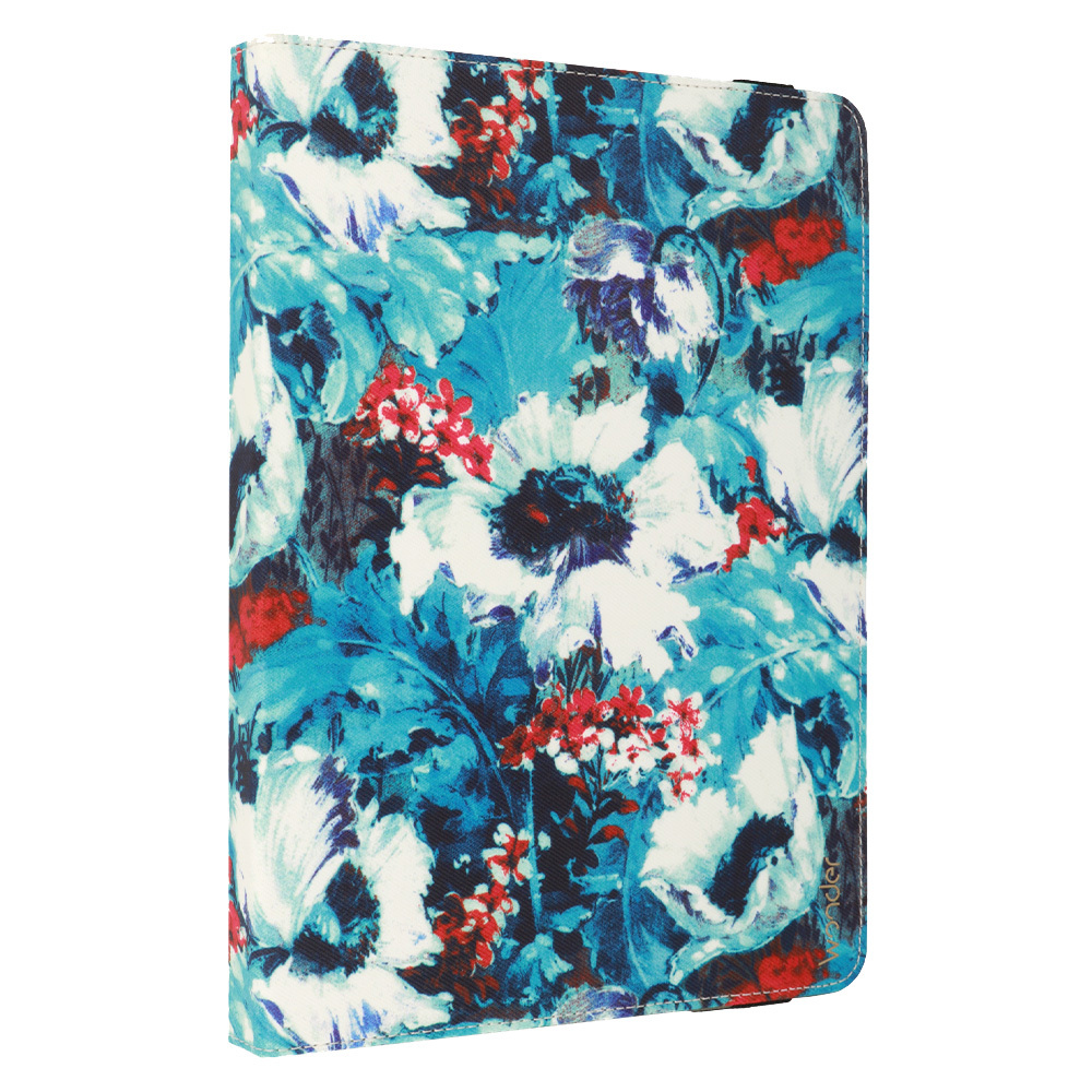 Wonder Canvas Tablet Case 10 inches white poppies