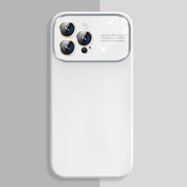 Soft Silicone Lens Case for Iphone 11 white