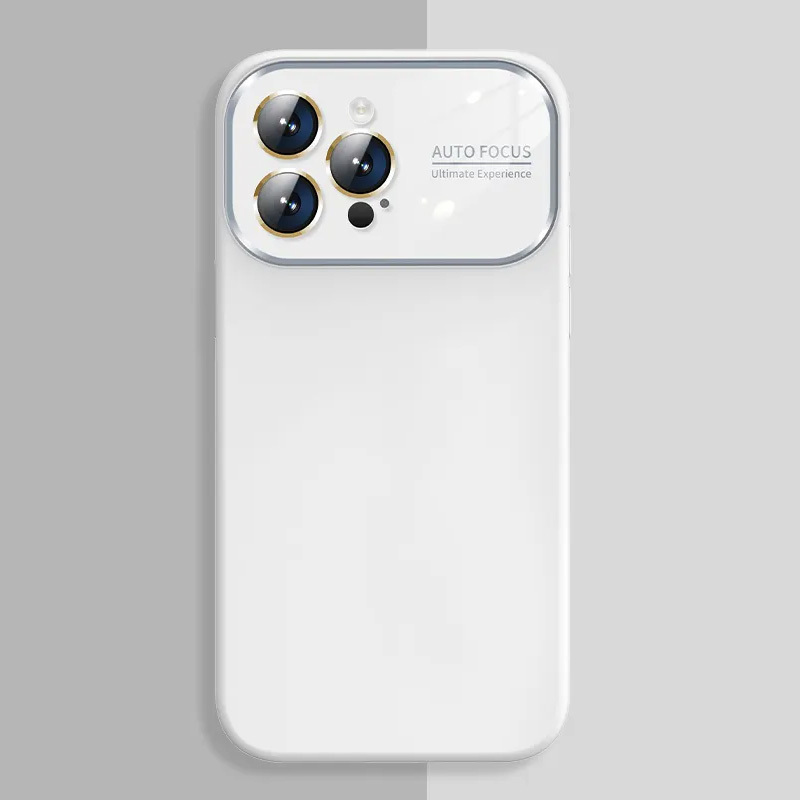 Soft Silicone Lens Case for Iphone 11 white