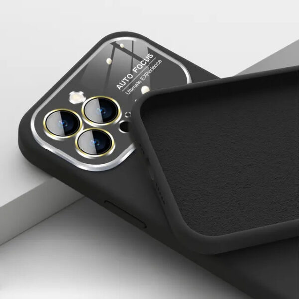 Soft Silicone Lens Case for Iphone 11 black