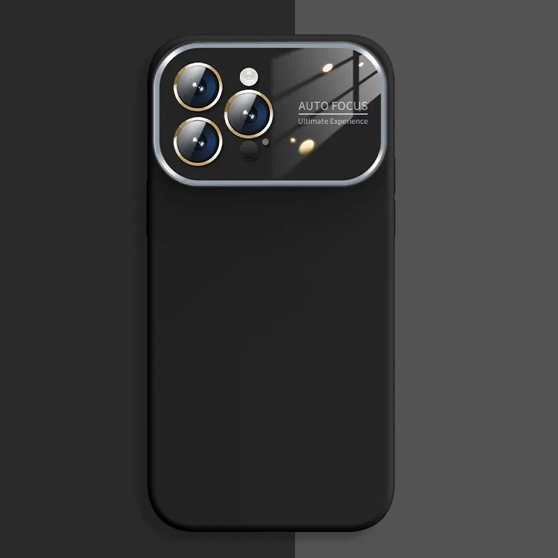 Soft Silicone Lens Case for Iphone 13 Pro black
