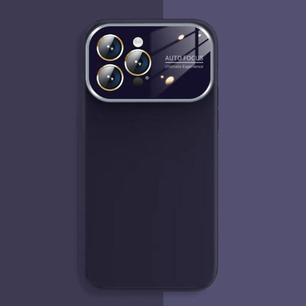 Soft Silicone Lens Case for Iphone 13 Pro purple