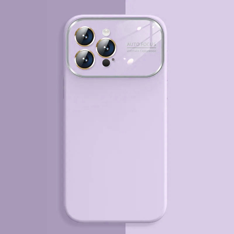 Soft Silicone Lens Case for Iphone 13 Pro light purple