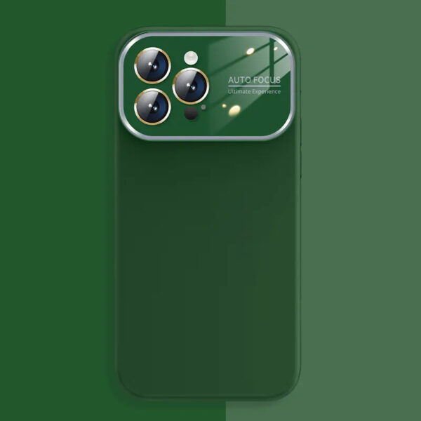 Soft Silicone Lens Case for Iphone 14 Pro Max green