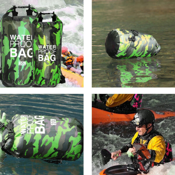 Waterproof Dry Bag Type 1 10L green camouflage