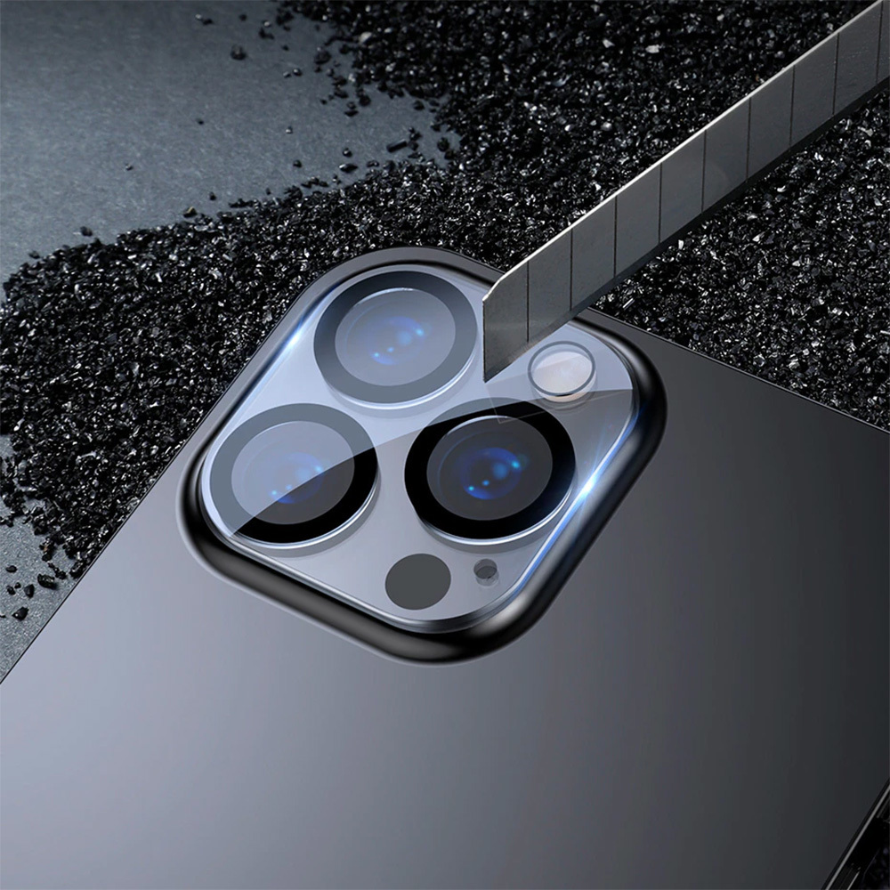 Tempered Glass HARD SILK PRINT for camera (LENS) for Samsung Galaxy S23 Plus (island)