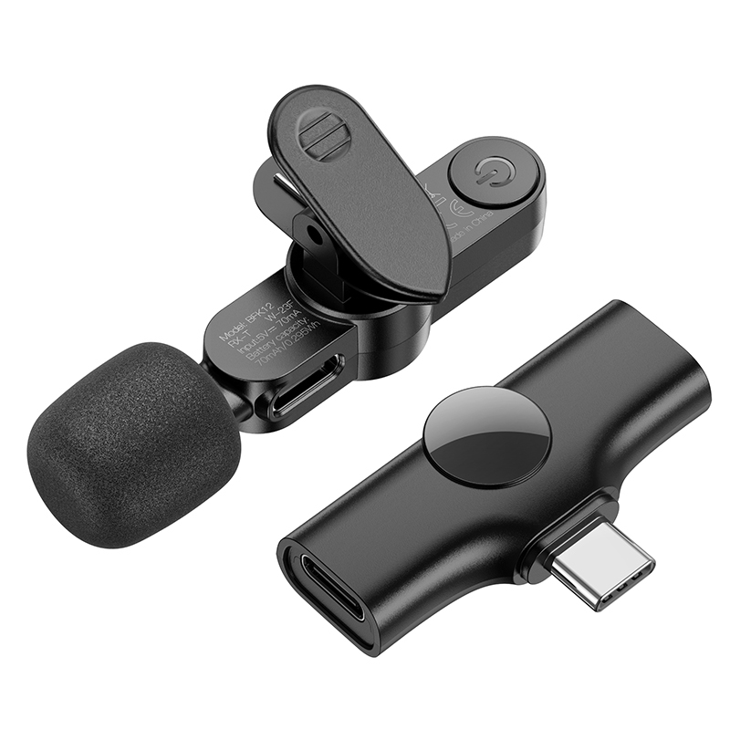Borofone Lavalier wireless microphone BFK12 Trophy Typ C black
