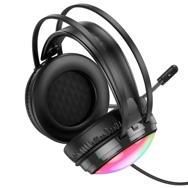 Borofone Headphones BO108 Flame gaming with microphone black