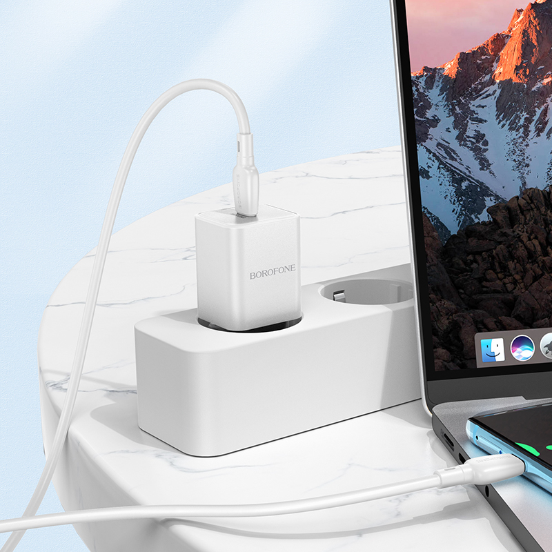 foto_add-236741 Borofone Wall charger BN13 Safety GaN - Type C - PD 30W white