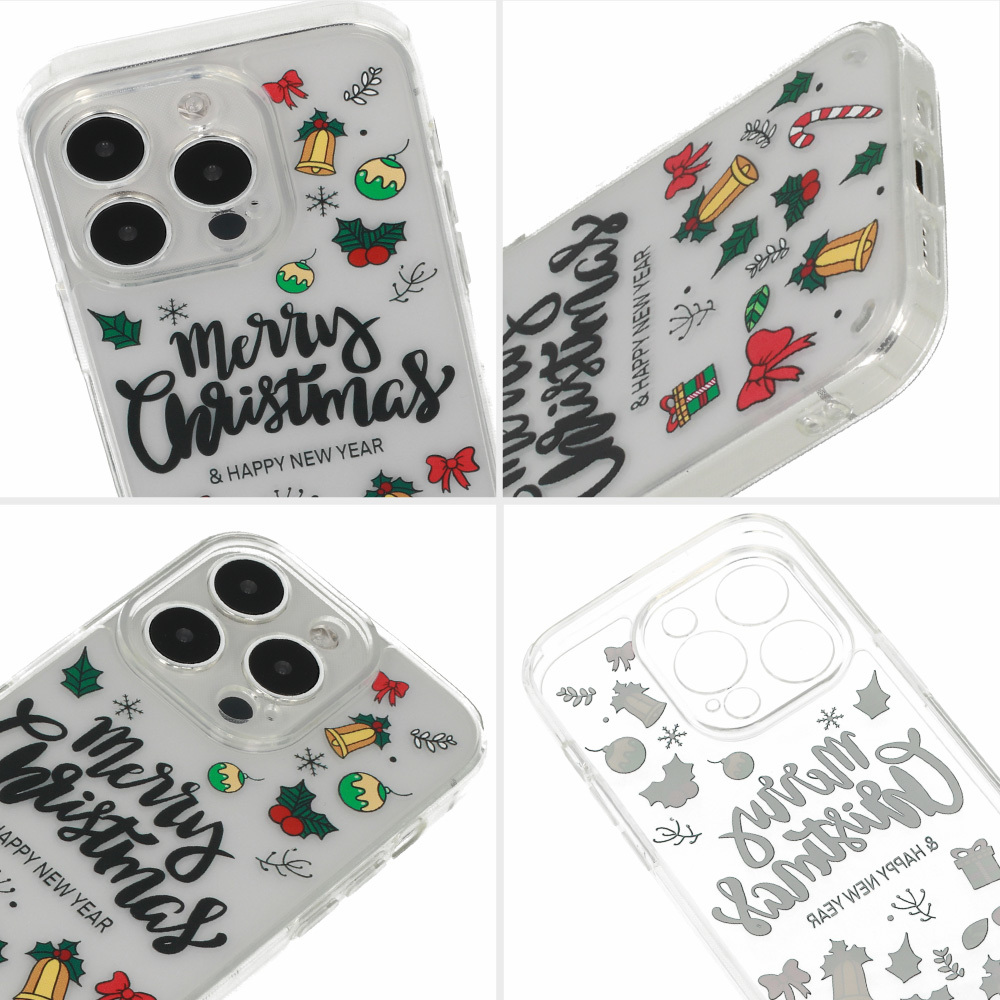 TEL PROTECT Christmas Case for Iphone 13 Pro Design 3 Clear
