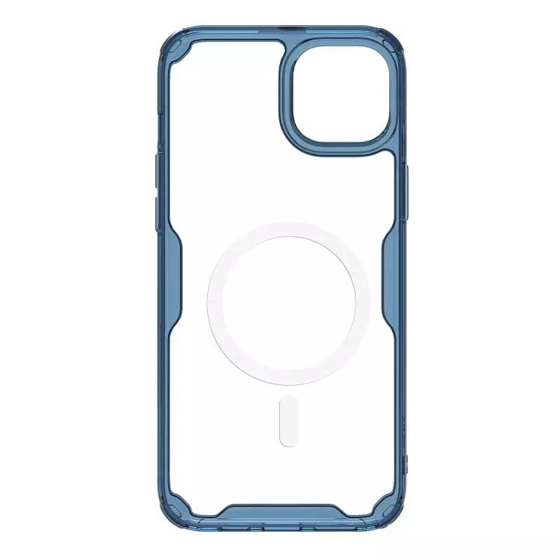 Nillkin Nature Pro Magnetic TPU Case for Iphone 15 Plus transparent-blue