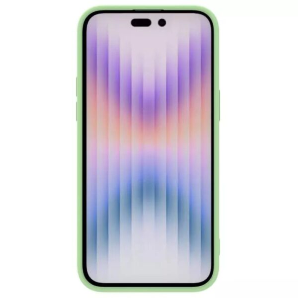 Nillkin CamShield Silky Silicone Case for Iphone 15 Pro Max mint