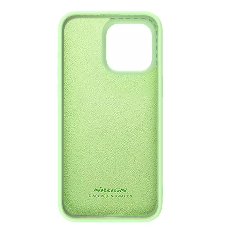 Nillkin CamShield Silky Silicone Case for Iphone 15 Pro Max mint