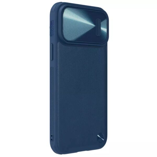 Nillkin CamShield S Leather Magnetic Case for Iphone 14 Pro blue