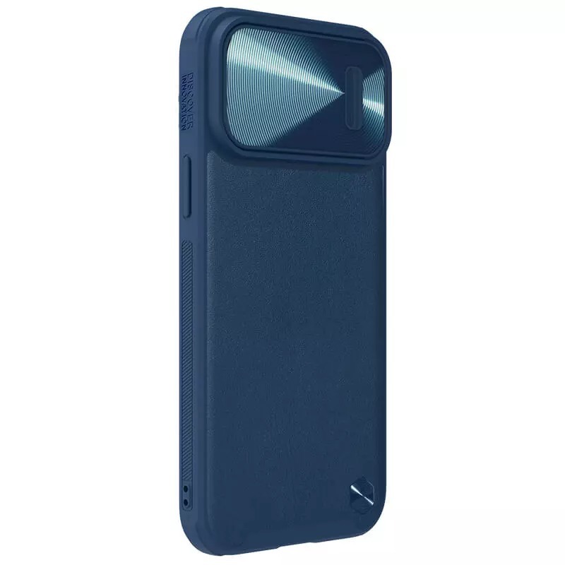 Nillkin CamShield S Leather Magnetic Case for Iphone 14 Pro blue
