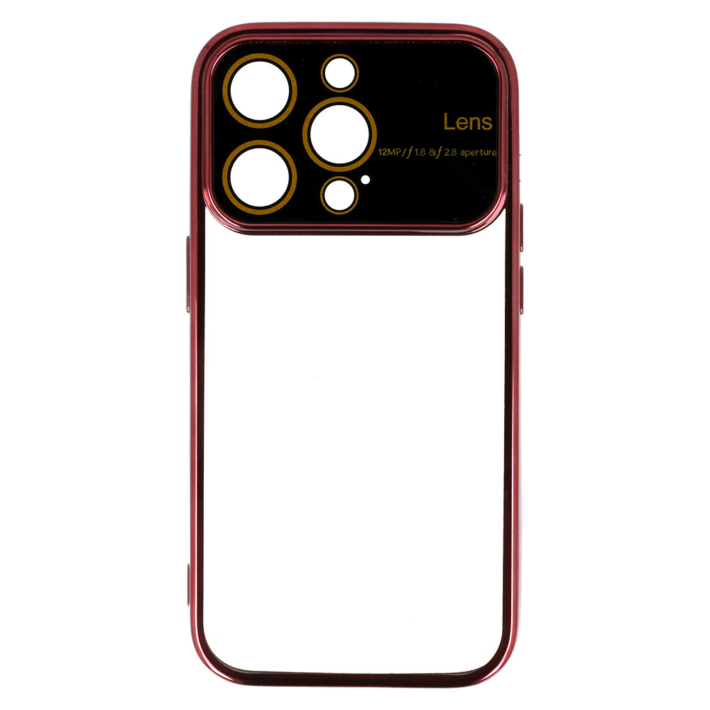 Electro Lens Case for Iphone 15 Pro Cherry