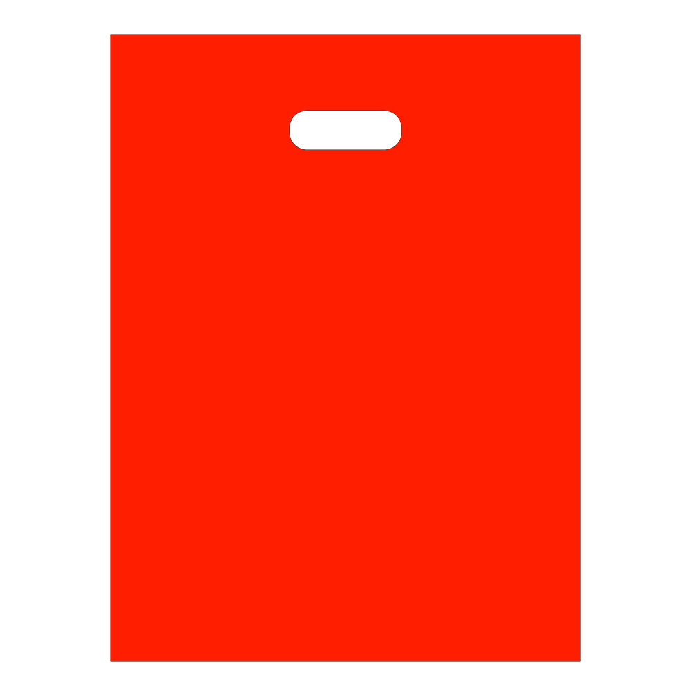 Plastic bag Merry Christmas red