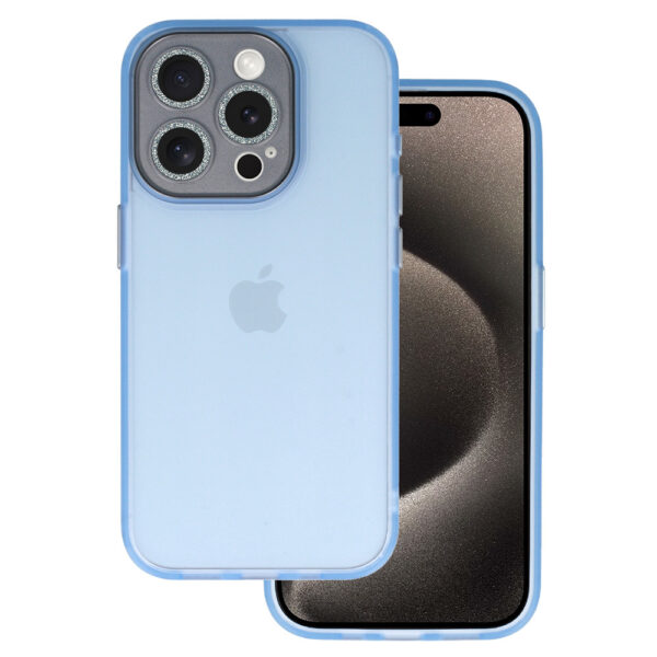 AG Matte Series Case for Iphone 15 Plus light blue
