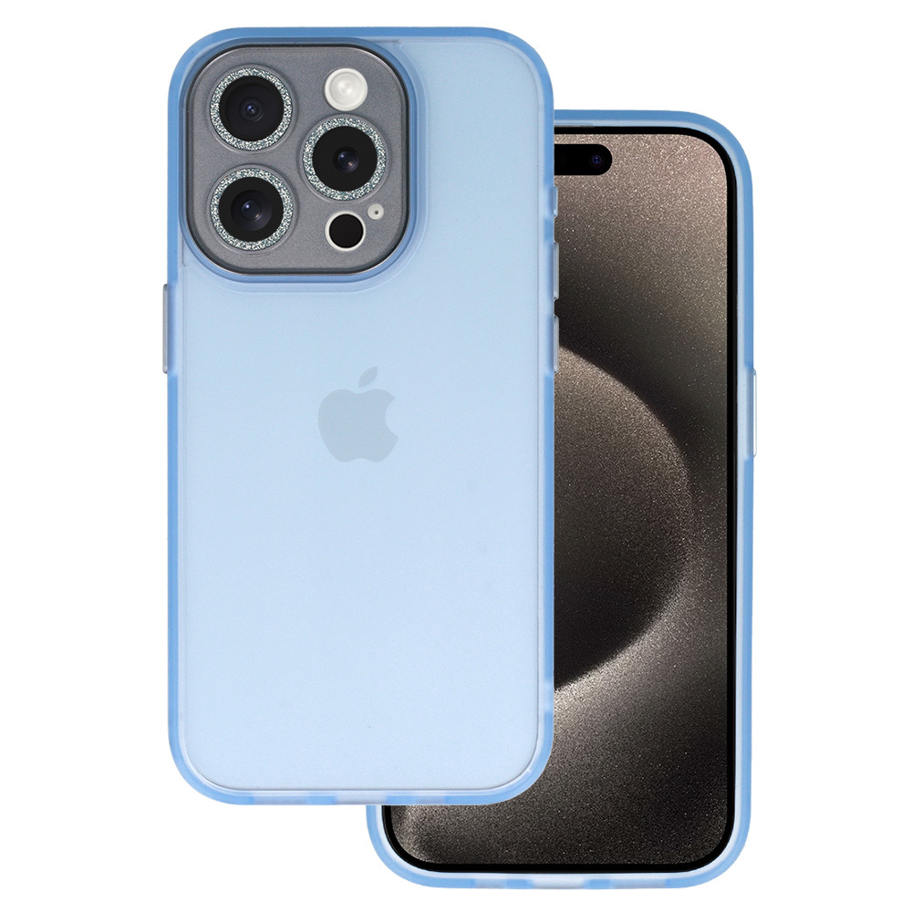AG Matte Series Case for Iphone 15 Plus light blue